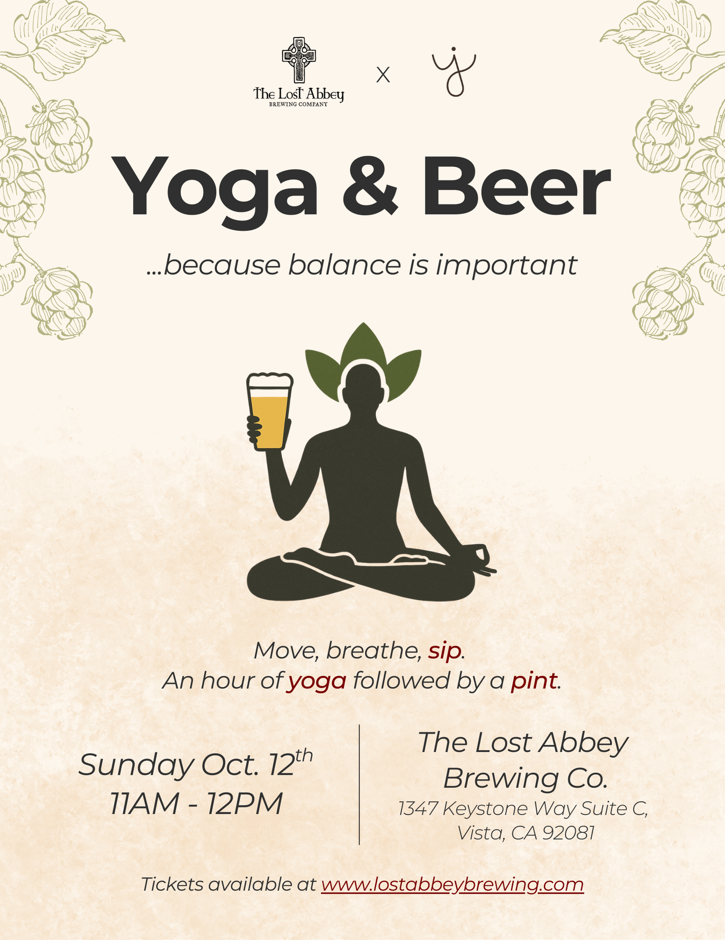 Yoga & Brews - Sun 10/12 11AM
